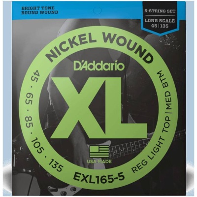 Струны D`Addario EXL165-5 NICKEL WOUND